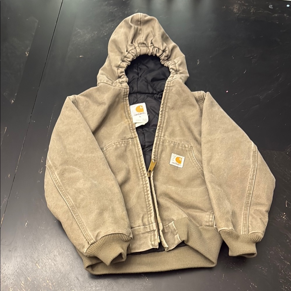 Boys Carhartt Brown Hooded Jacket